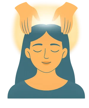 ChatGPT Image Nainen ja hoitavat kädet piirros